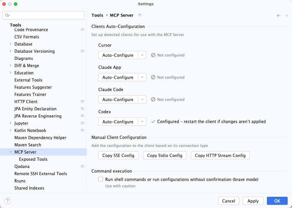 IDEA MCP Server 客户端配置